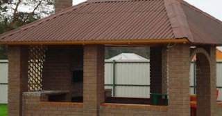 Беседка из кирпича под ключ в Городце цена от 3224 рублей - Строй-Грд